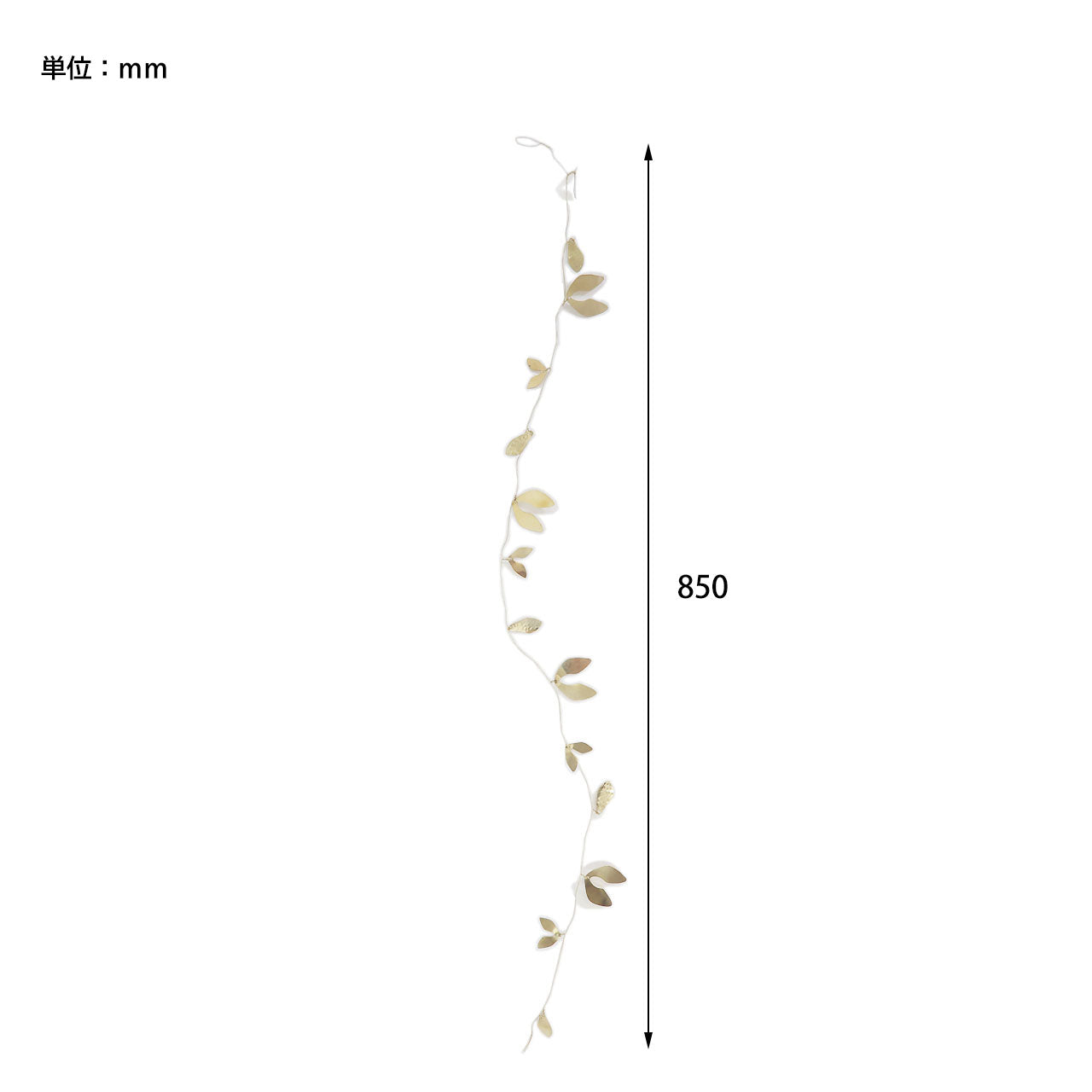 in bloom ブラスリーフガーランド