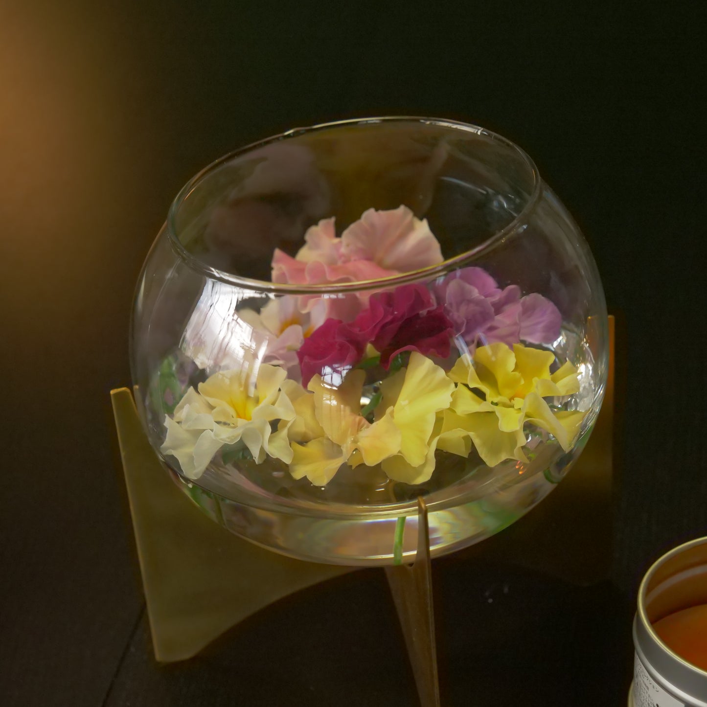 in bloom インブルーム ガラスボウルベースL