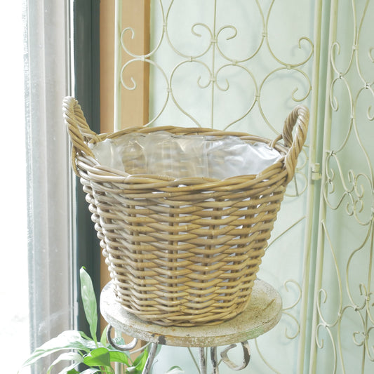 ラタンポテトバスケット やや大きめの鉢