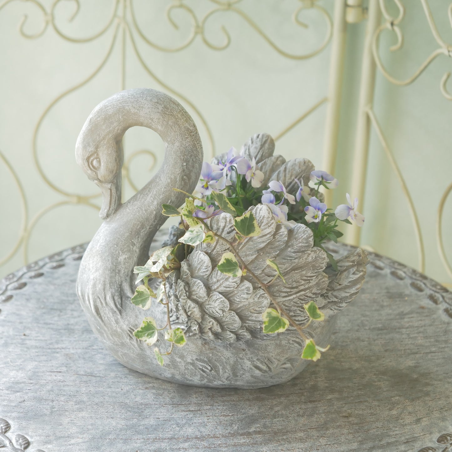 レジンポット　スワン 　