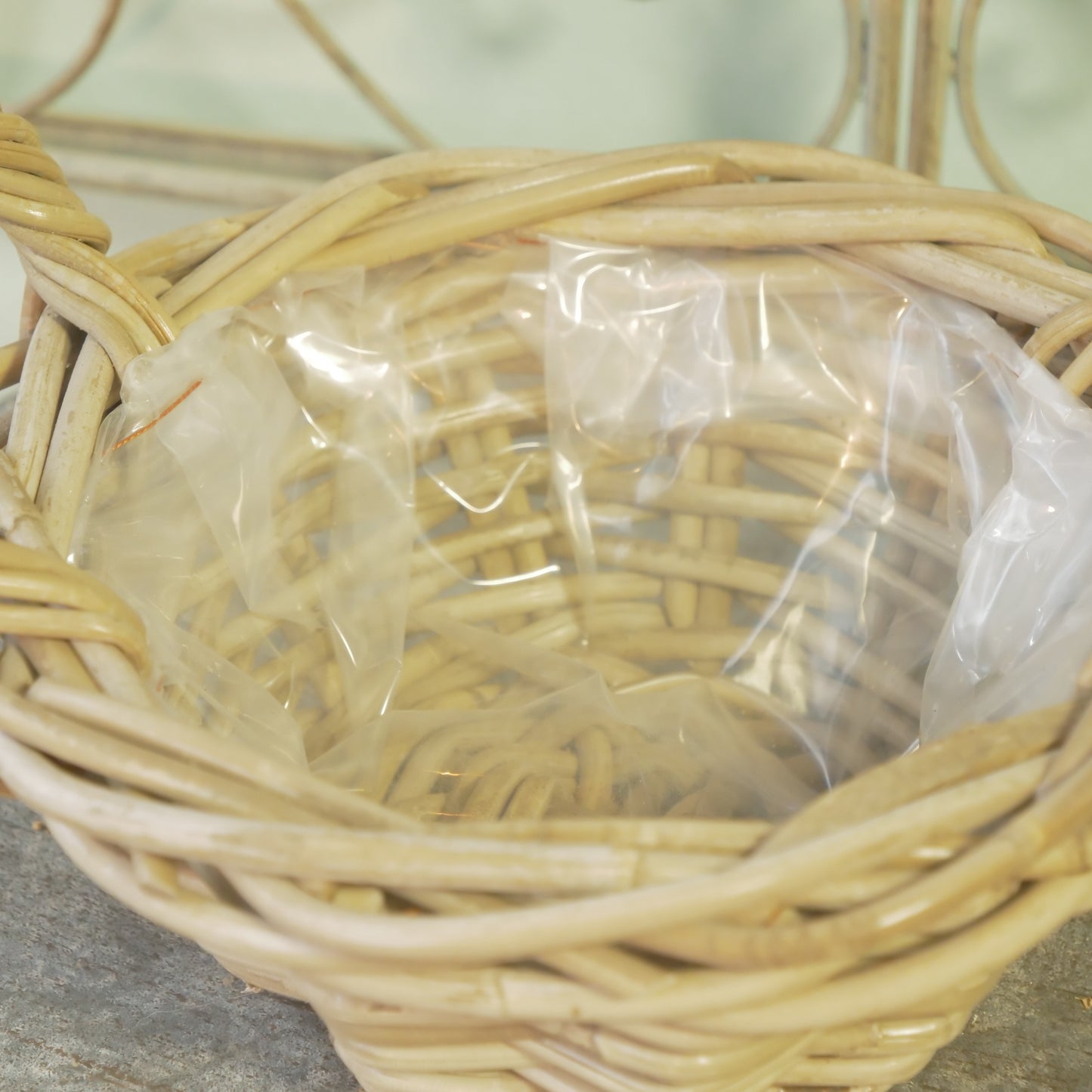 モンデリックローハンドルバスケット　(花苗３ポット植えに丁度いい！）