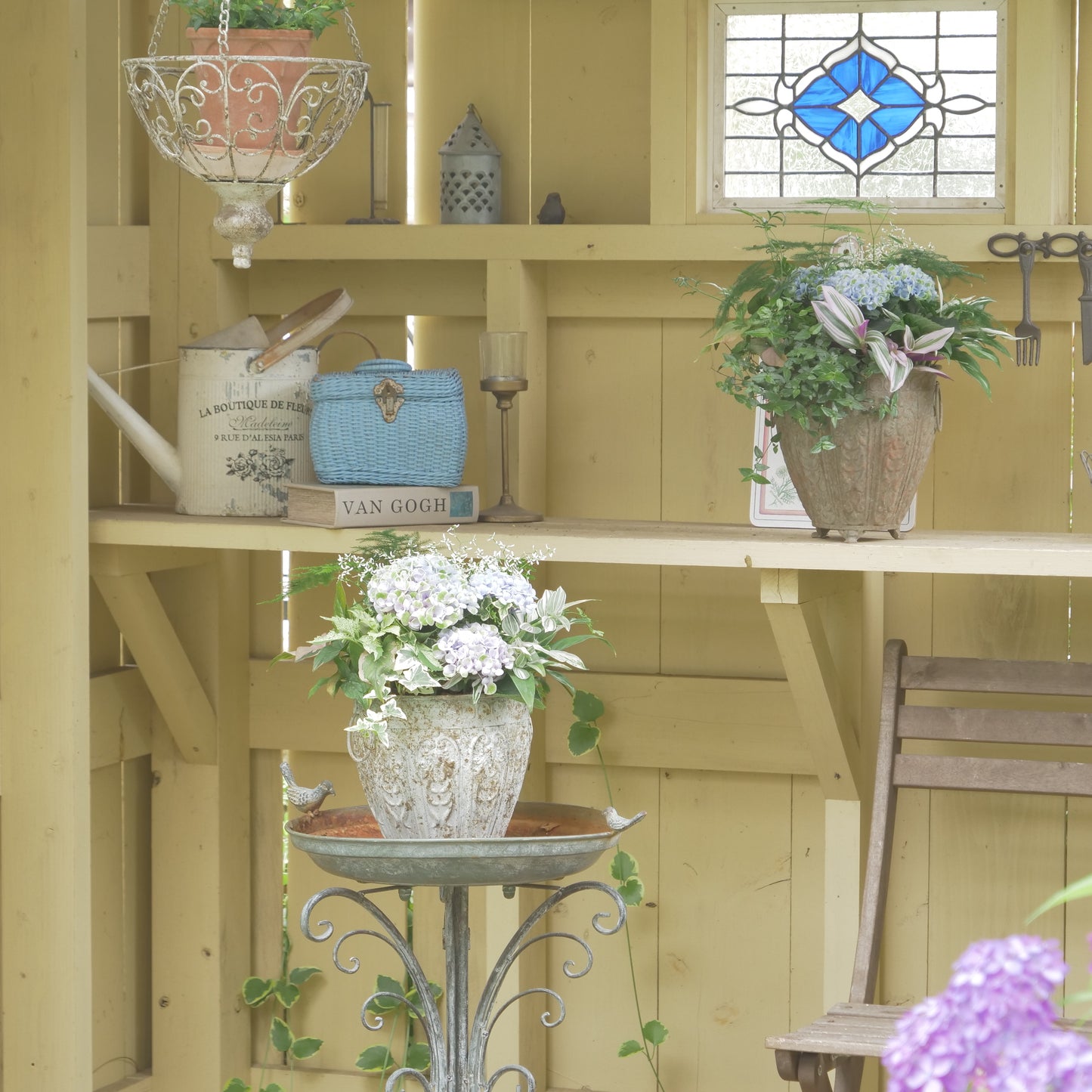 自分で植える【あじさい寄せ植え動画＆花材一式】