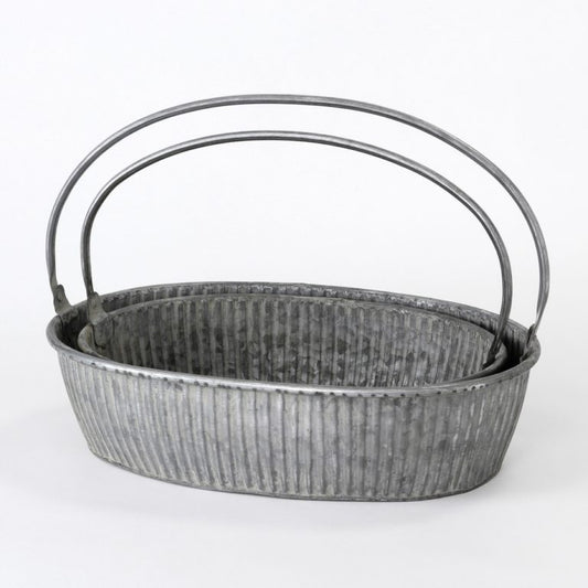 ブリキハンドル、オーバルタブ【Lサイズ】